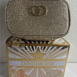 Dior Gold Cosmetic Bag